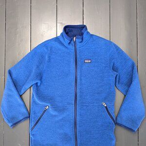Patagonia Blue Fleece Better Sweater Full Zip BOYS Size LARGE 12